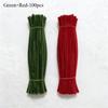 200pcs Chenille Pipe Cleaners DIY Crafts Festive Snow Flock Stems Flower Making and Holiday Decorations Diy Crafts Accessories