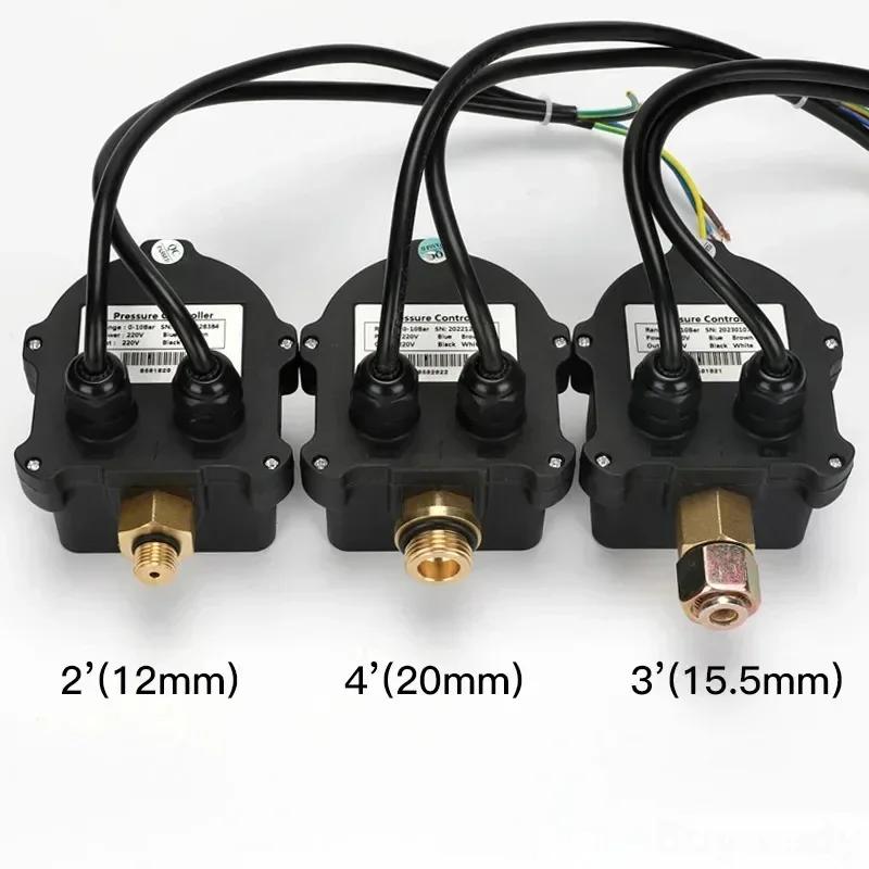 WPC-10 220V/110V Digital Pressure Controller - Auto Electronic Switch for Oil/Water Pumps, Air Compressors & Vacuum (Booster)