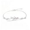 S925 Sterling Silver Cherry Blossom & Butterfly Bracelet for Women - Light Luxury Pink Series - Romantic Holiday Gift