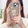 Laser Cupid Bear Silicone Case for Xiaomi Redmi Note 12 11 Samsung A54 A24 A14 Oppo A78 A58 A38 Tecno Spark 10 30C Funda Painted Cover Soft TPU Bumper