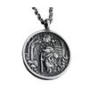 Collana con Pendente Luna Foresta Animale Viaggiatore nella Foresta Pendente Collana Stile Retrò Gioiello Regalo per Amanti della Natura