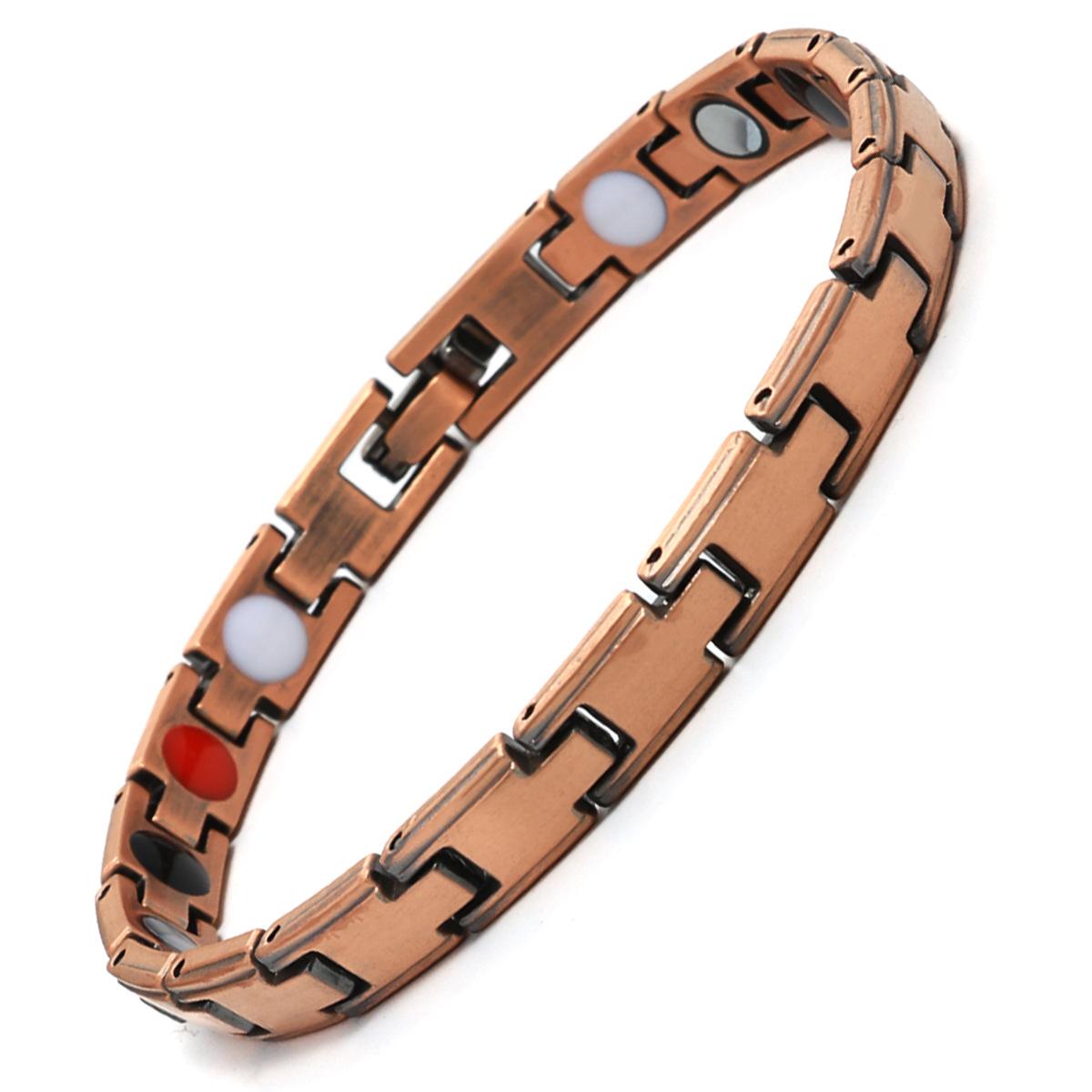 Yunjin популярная серия браслетов из красной меди в древнем стиле ретро матовый регулируемый браслет для браслета