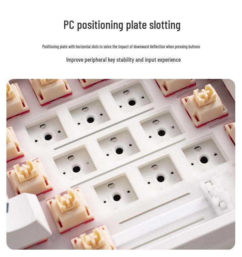 RKR75 Bluetooth Tri-Mode RGB Hot-Swappable Mechanical Keyboard for Esports