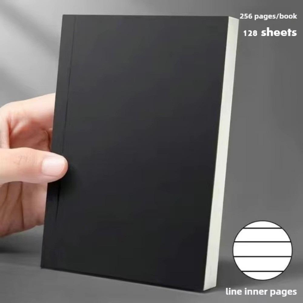 New Pocket A6 Notebook Thickened 256 Pages 128 Sheets Small Notepad Kraft Paper Cover Inner Pages Note Book