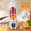 15.22 Oz Rechargeable Mini Blender] Portable USB Rechargeable Mini Blender and Juicer - 3 Modes, Digital Display, 6/12 Blades, Safety Lock