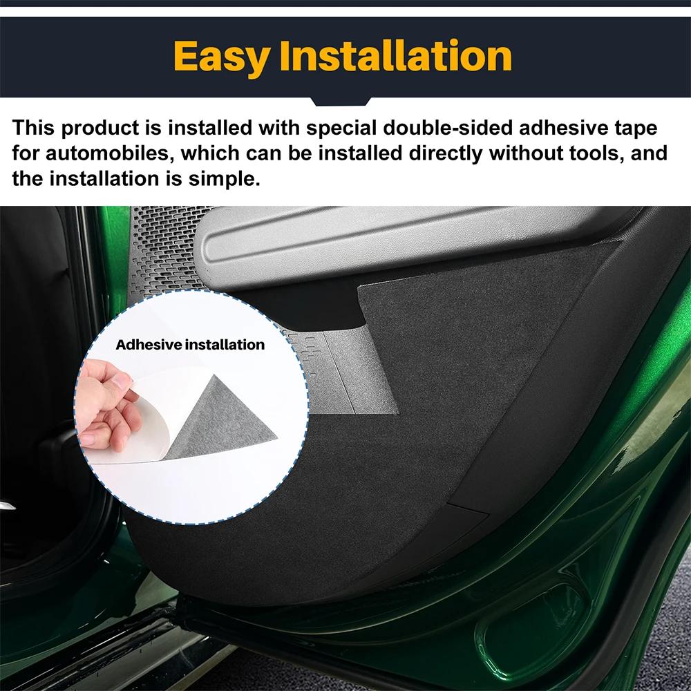 Car Door Anti-Kick Mat for Mini Countryman U25 2024 2025 Suede Leather Interior Sticker Set