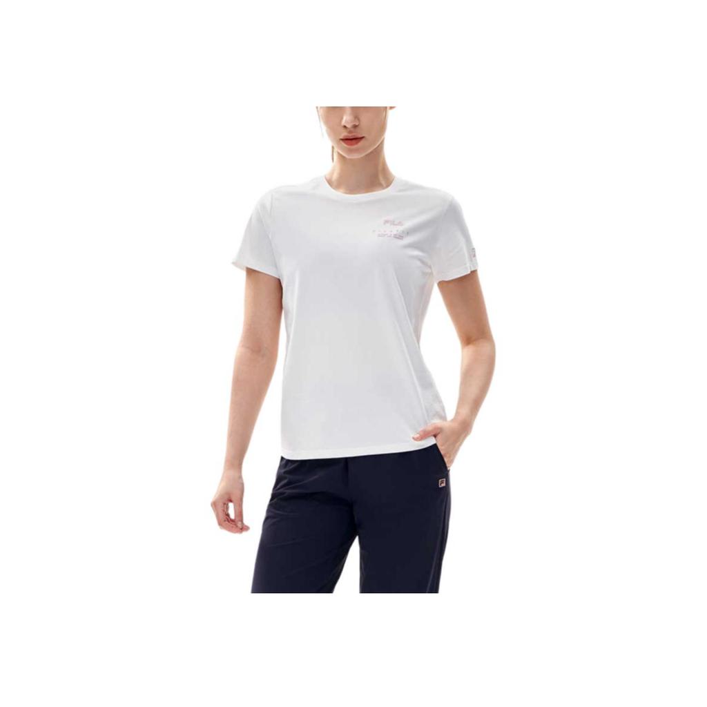 New FILA T Shirt Women's Natural White A11W221110FWT