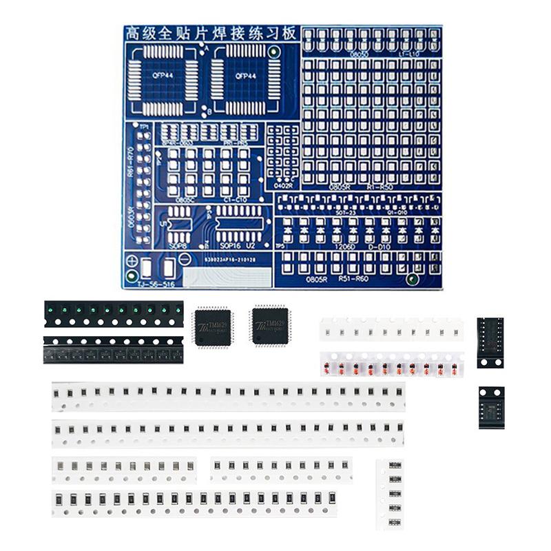 SMD Advanced Full Patch Welding Practice Board Electronic Components SMT Skills Training PCB Welding Practice Kit