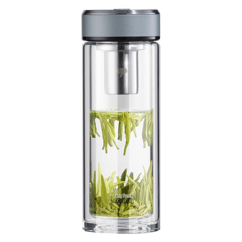 WANXIANG Double-Layer High Borosilicate Glass Portable Cup