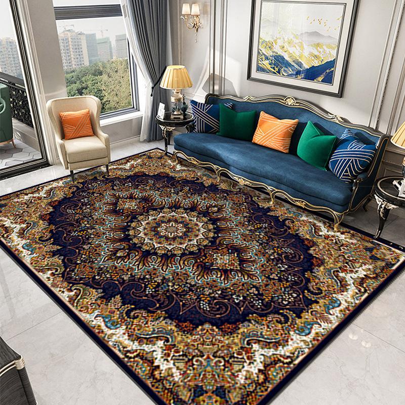 American Persian Style Carpet, Living Room Sand Blanket, Bohemian Bed And Breakfast Floor Mat Splicing Carpet