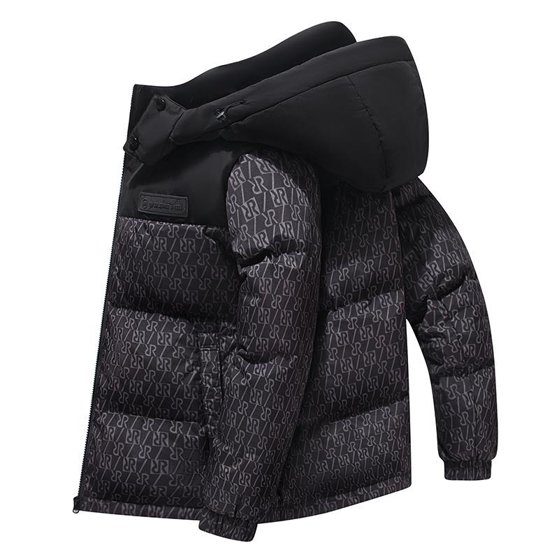 Couple Style Short Winter Down Jacket - Thick, Cold-Resistant, Hooded, 90% White Duck Down