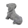 Grey Dog Shaped Desktop Ornament Outdoor Yard Animal Statue  Living Room Shelf Display