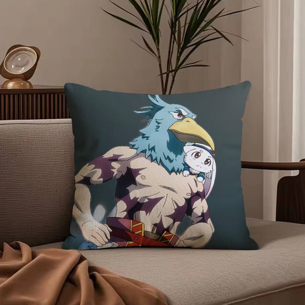 Anime S-Shangri-La Frontier Pillow Case Anti-dustmite Pillowcase Invisible zipper silky short plush Sofa cushion cover
