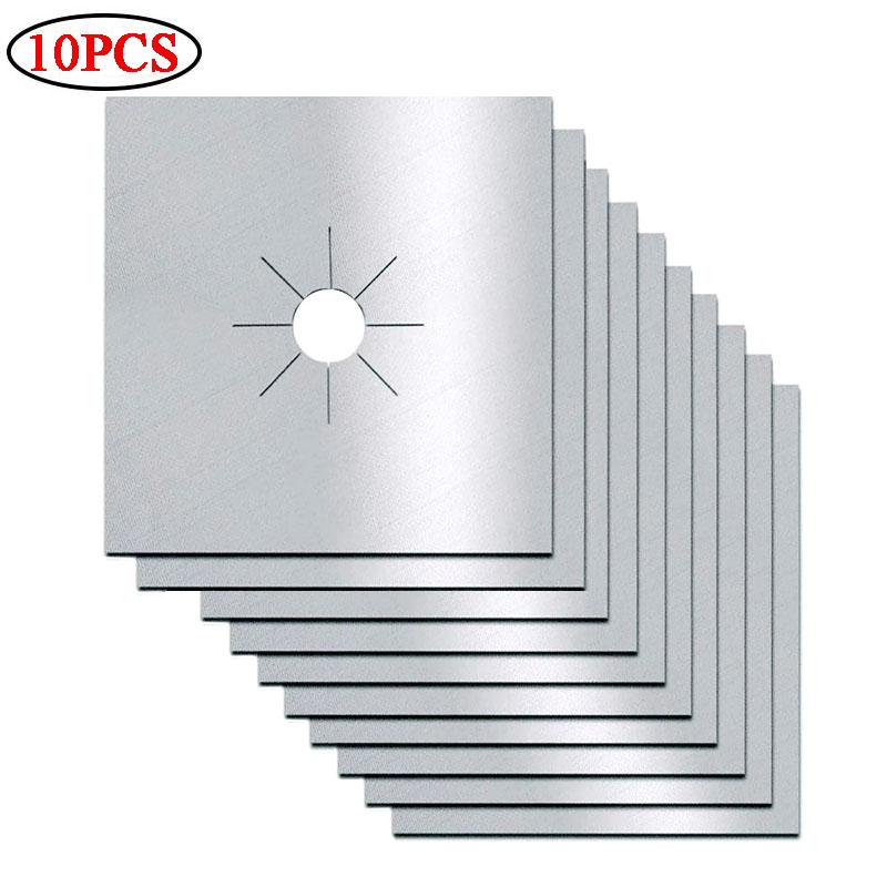 2025 New Jesoo Teflon Gas Stove Protector Mat High Temperature Resistant Oilproof Clean Pad American Style Kitchen Gadget