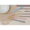Nakano Chopsticks Coated Dishwasher Safe Natural Wood 23cm Dusty Color Ivory Non-Slip Processing Easy Grip Wakasa Made Japan