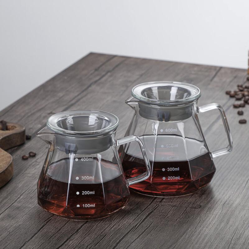 TLXT Glass Coffee Pot Filter Cup