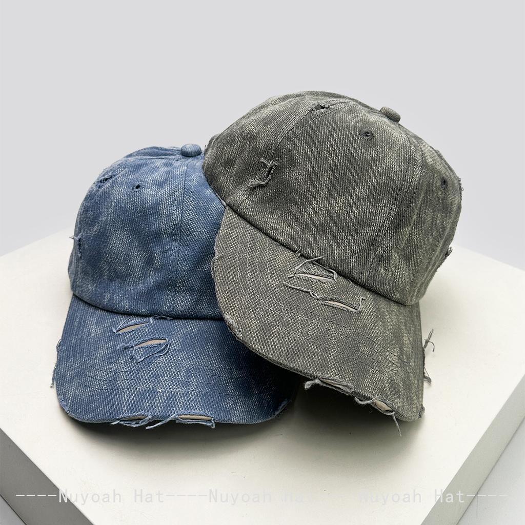 New Men Women Bandhnu Broken Style Solid Baseball Hats Sunshade Street Versatile Distress Peaked Caps Personal Fashion Outdoor