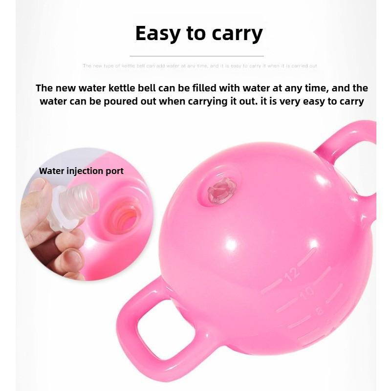 2KG Adjustable Yoga Water-filled Kettlebells Double Handle Pilates Water Fill Kettlebells