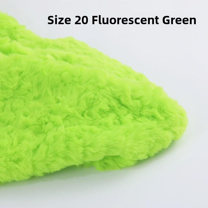 Thickened Rabbit Fur Brushed Cotton Doll DIY Fabric Rose Patterned Fur Collar Clothing Material Home Decor Sponge Pad Fabric