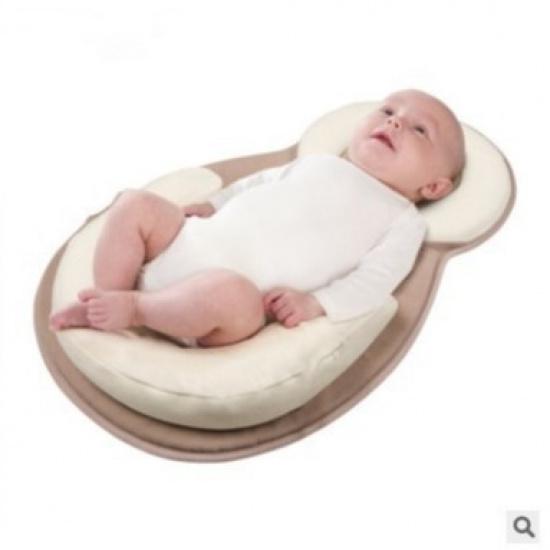 Baby Shaping Pillow, Comfortable Anti-head Tilt Pillow for Babies, Breathable Memory Foam