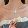 Beach Sea Series Bohemian Starfish Choker Bohemian Starfish Rice Beads Chain  Women