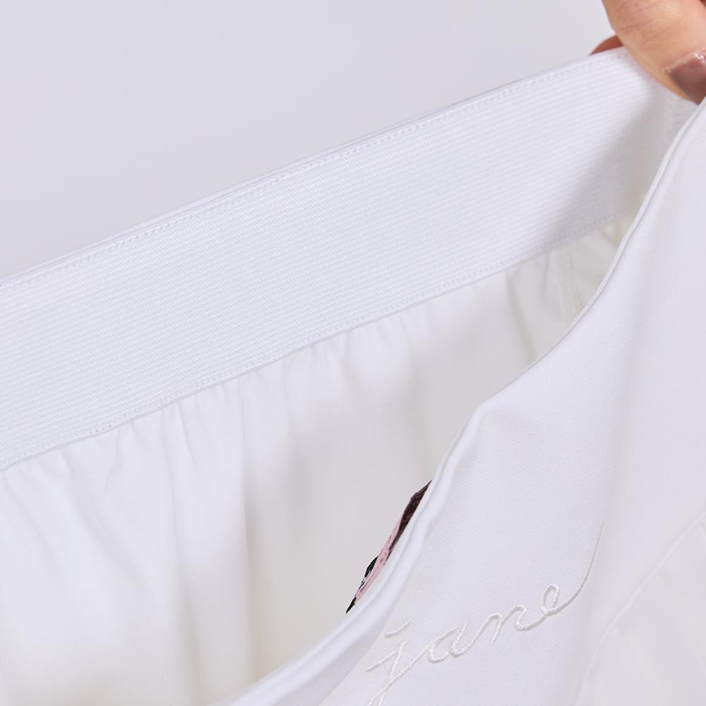 J.JANE Simple Pleated Skirt (White)