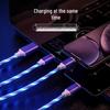 Luminous 3-in-1 Flowing Light Charging Cable for Apple, Android, TYPE-C