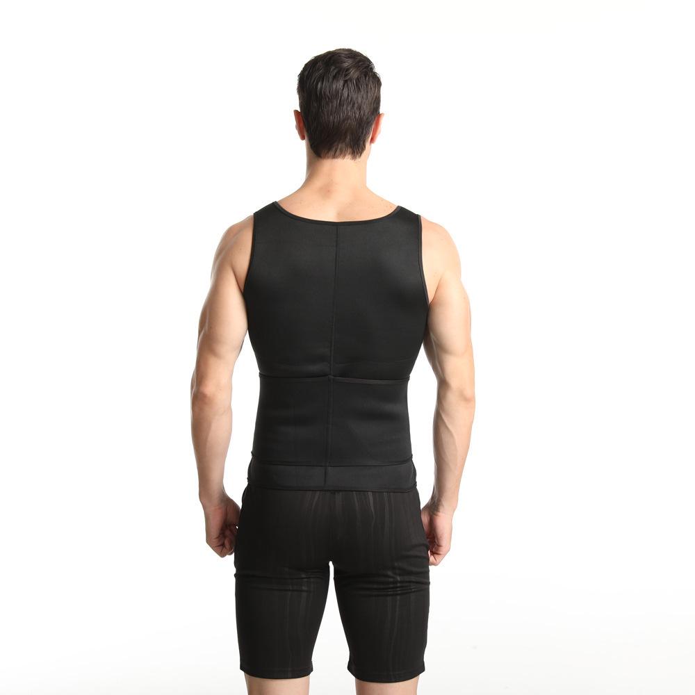 Unisex Double-Waist Zipper Slimming Vest for Exercise and Shaping