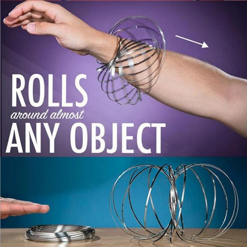Magic Fidget Ring Toroflux Amazing Flow Ring Toys Kinetic Spring Toy Funny Outdoor Game Intelligent Toy Fidget Kids Gift