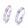 Colorful Aubao round earrings, new European and American fashionable women's earrings, factory direct sales
