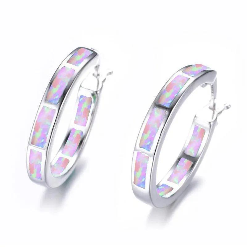 Colorful Aubao round earrings, new European and American fashionable women's earrings, factory direct sales