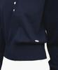 DEHEVE Summer Henley Neck Knit [Navy]