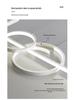 Nordic Minimalist Long Strip Pendant Light for Modern Dining Room or Bar