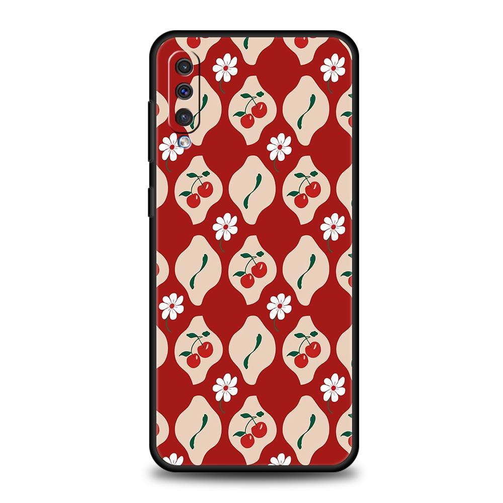 

Чехол для Samsung A56 A36 A26 A24 A12 A14 A16 A50 A70 A20E A22 A40 A34 A54 A42 A52 5G A04s A06 Стильный чехол с цветочным узором Galaxy A24 4G