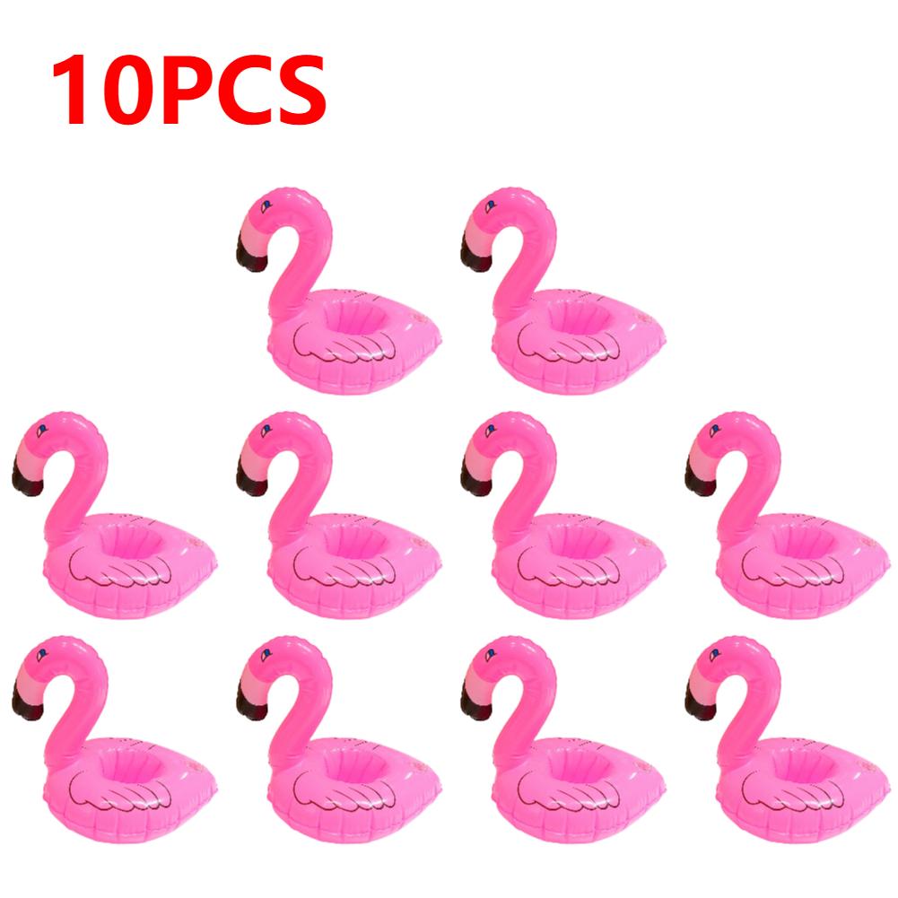 Flamingo Float Inflatable Drink Cup Holder Pvc Floating Water Coaster Swimming Pool Drink Float Drinkware Tray Party Decor