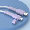 2 Stück Datenkabel-Schutzhülle Silikon-Kabel-Schoner Staubdichter Aufbewahrungs-Datenkabel-Aufwickler Schutzhülle für Handy Tablet