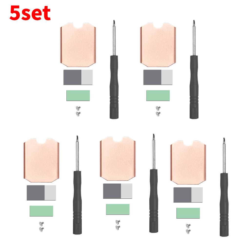 1-10PCS Heat Sink Kit For Steam Deck SN740 M.2 2230 SSD Copper Cooler Solid State Disk Heatsink Radiator Thermal Silicone Pad