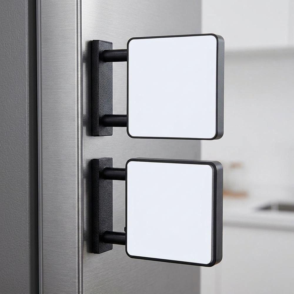 Miniature LED Refrigerator Magnet Light Sign Round Square DIY Glowing Fridge Magnet Gifts Decor