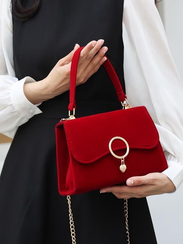 Pu Wedding Clutch Bag With Lock Closure For Elegant Brides And Formal Events