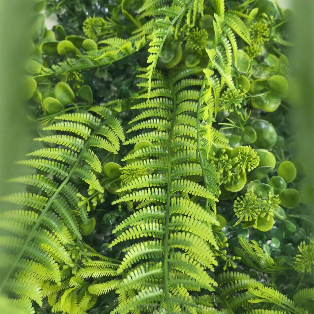25x75CM Artificial Fern Green Wall Panel for Home Decoration