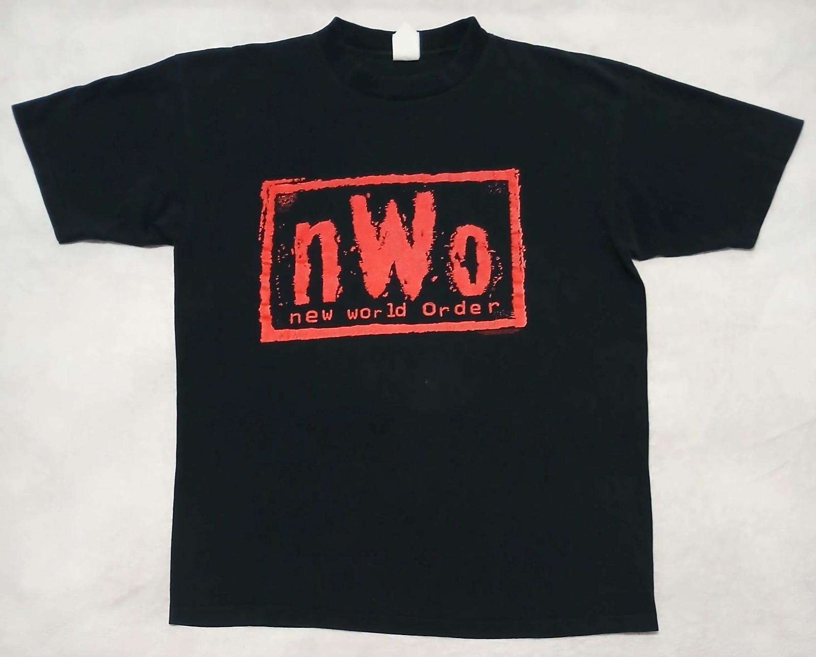 Винтажная футболка NWO XL WCW Официальная 1998 года Борьба Развлечения Черная 90-е XXL