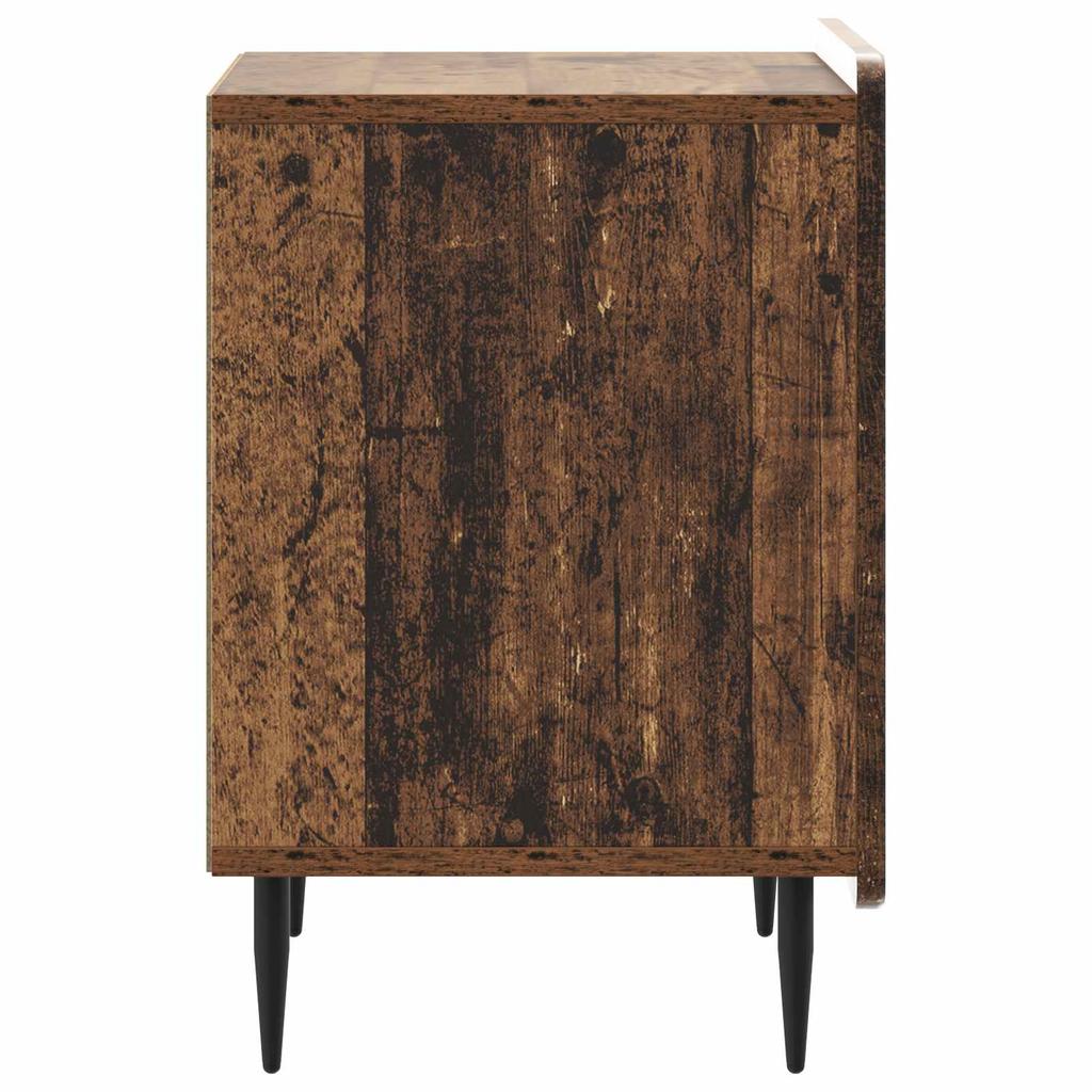 Nightstand Reclaimed Wood Look 43 x 34.5 x 52 cm Engineered Wood