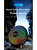 Cross-Border Bluetooth Alarm Clock Speaker with Colorful Atmosphere Light