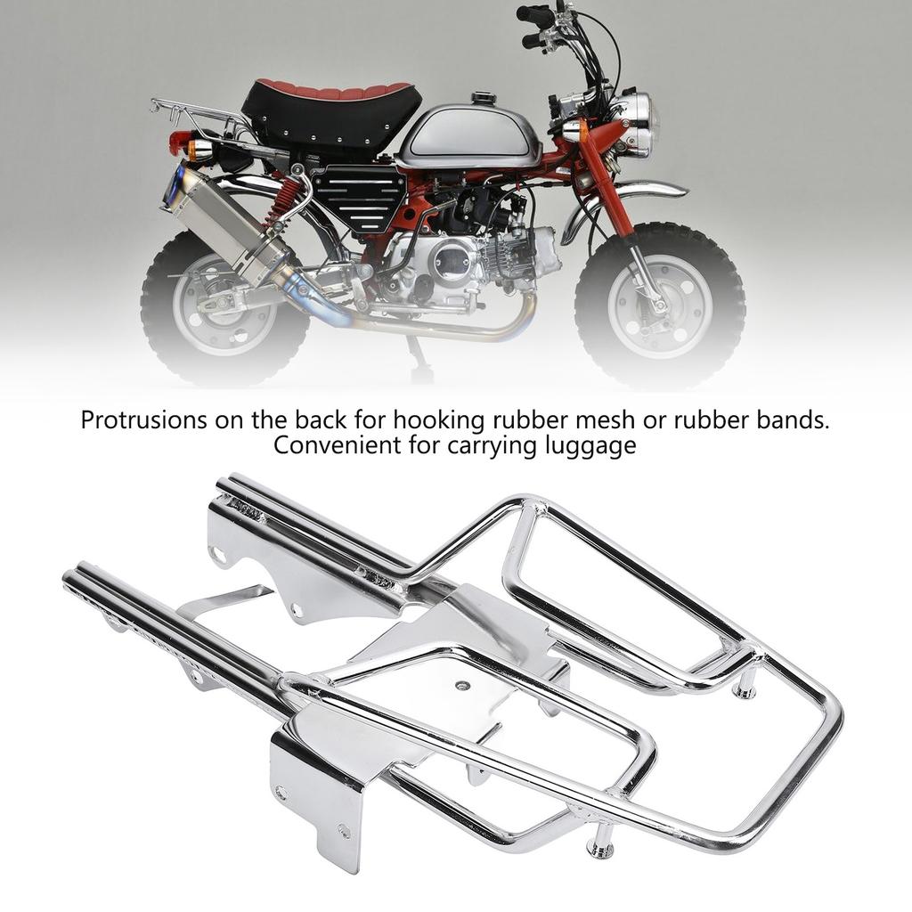Motorcycle Rear Luggage Storage Rack Solid Steel Alloy Seamless Welding for Monkey Z50 Z50J Skyteam Z50A