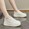 Little white shoes women's 2025 new popular autumn platform bread shoes sports and leisure students board shoes niche versatile