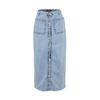 Dunkler Indigo-Denim-Jeansrock mit doppelter Tasche und hoher Taille Tctss23ee00002