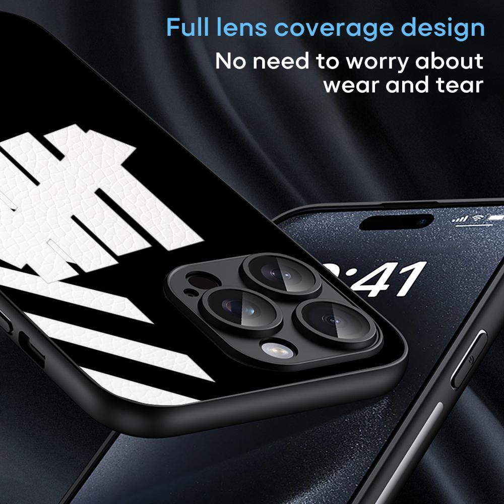 Fashion Hip-hop Logo Japan Art Painting Phone Case For iPhone 16 15 14 13 12 11 Plus Pro Max Limited Black Hard Case Sheepskin
