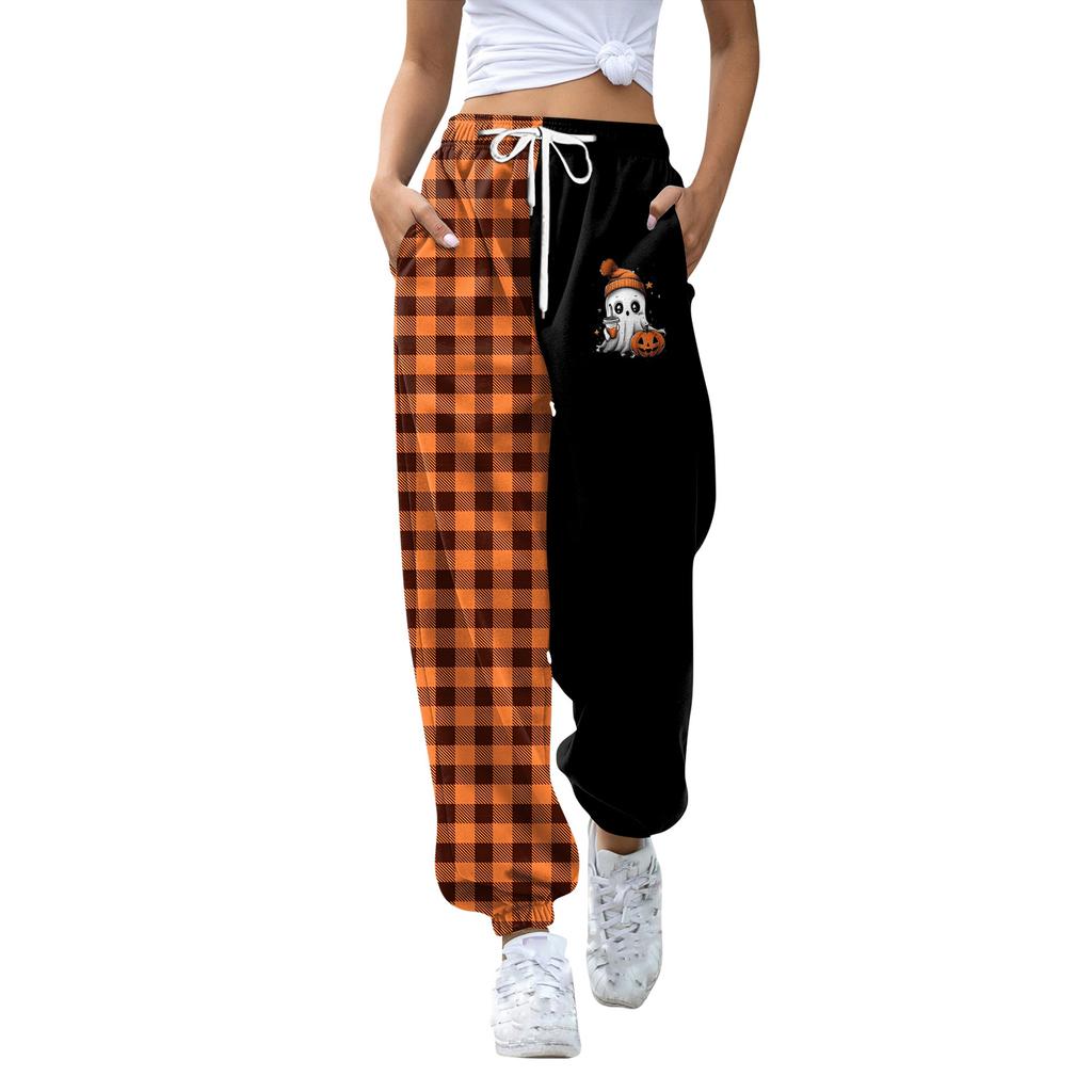 Kids Sport Halloween Day Printed Gradient Drawstring Pocket Casual Sweatpants Pants