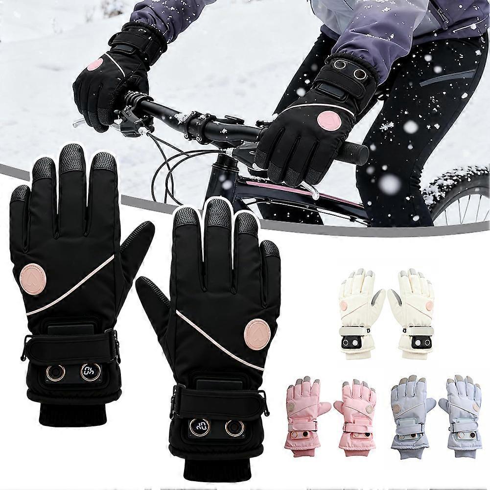 Heated Thermal Glove For Men Women, Winter Windproof Touchscreen Ski Gloves for Skiing Hiking Motorcycle