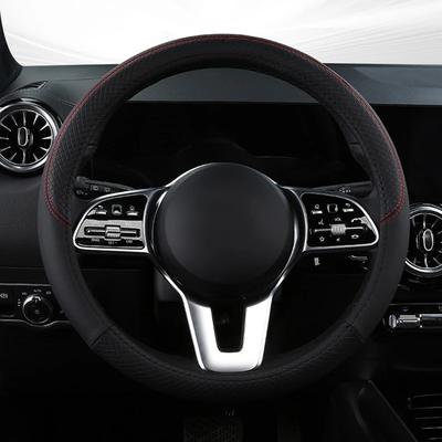 Coprivolante in pelle per auto 38 cm Coprivolante per auto in stile sportivo Coprivolante antiscivolo e antigraffio